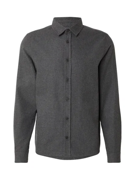 DAN FOX APPAREL Cămașă Leopold închis gri