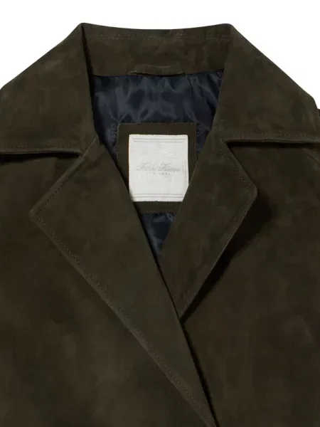 Велурено двуредно яке Brooks Brothers зелено