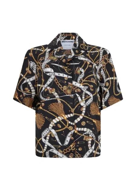 Scurt cămașă Moschino cu imagine negru