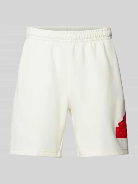 Szorty z elastycznym pasem Adidas Sportswear białe