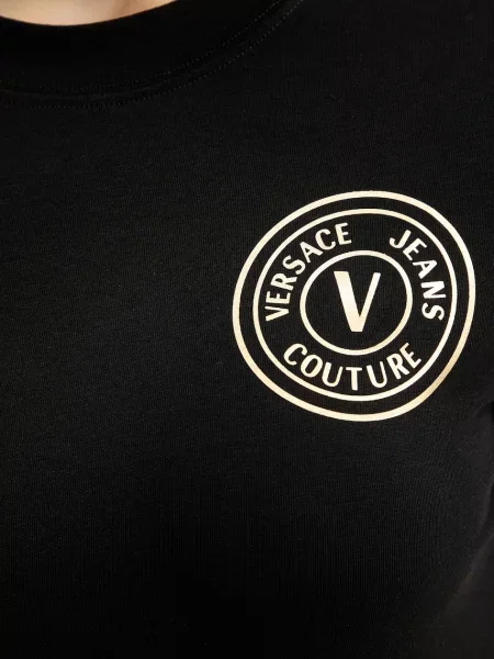 Мини джинсовое платье Versace Jeans Couture черное