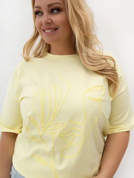 Tricou Relevance galben
