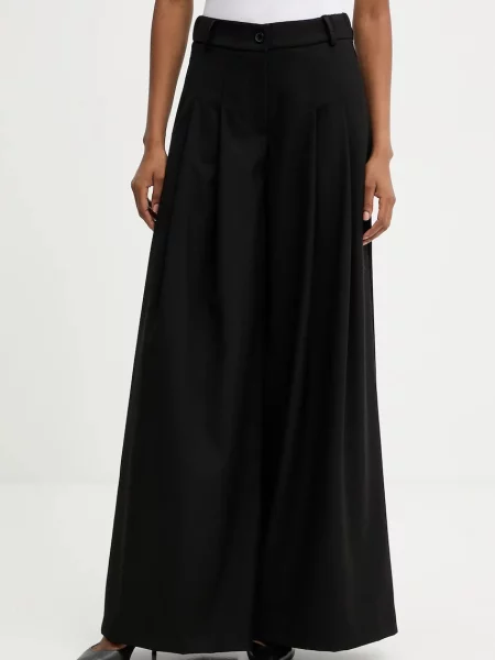 Answear.LAB pantaloni lat high waist negru