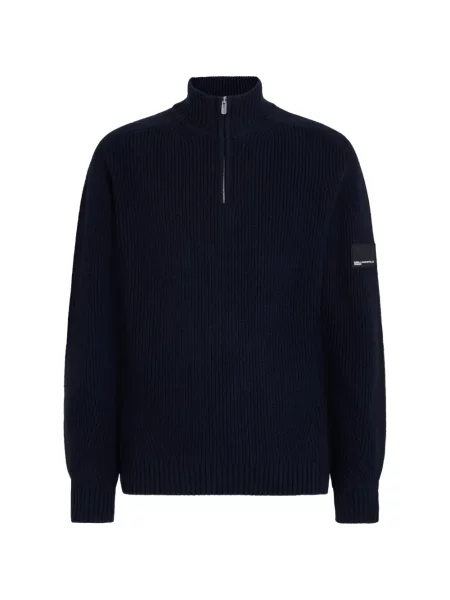 Pulover Karl Lagerfeld Jeans albastru