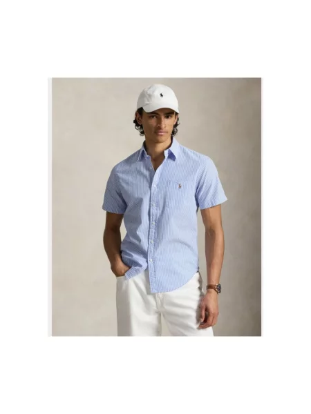 Koszula casualowa o kroju regular fit z czystej bawełny Polo Ralph Lauren niebieska