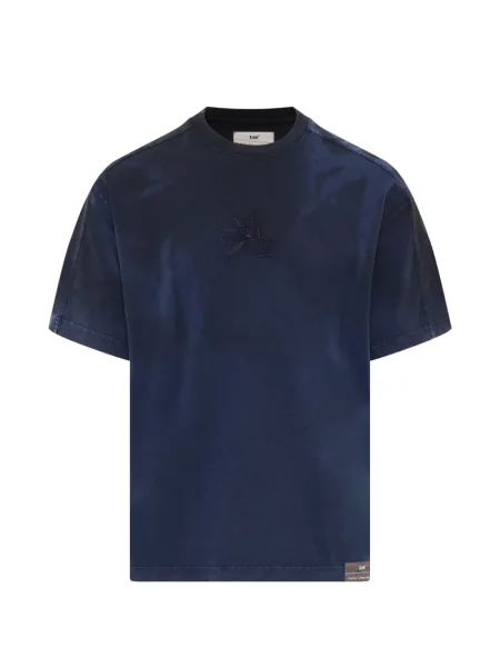 Scurt tricou Feng Chen Wang cu broderie albastru