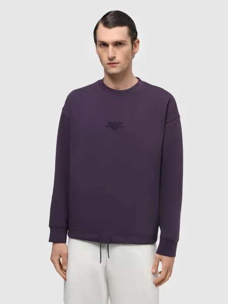 Світшот Emporio Armani фіолетовий