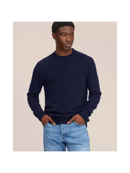 Sweter Nn07 wełniany niebieski