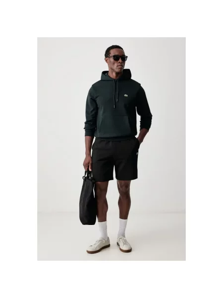 Lacoste bluza z kapturem zielona