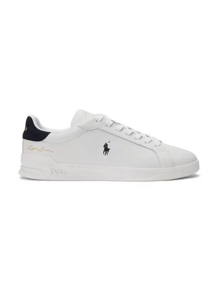 Polo Ralph Lauren Hrt Crt II sneakerși din piele alb