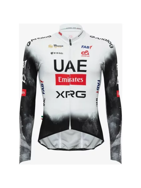 Koszulka rowerowa UAE Team Emirates Primapelle długi rękaw czarny XS biały