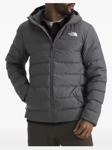 Μπουφάν The North Face με κουκούλα γκρι