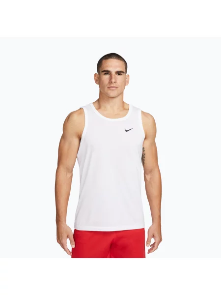 Tricou de antrenament bărbați Nike Dri-Fit TT white/black alb