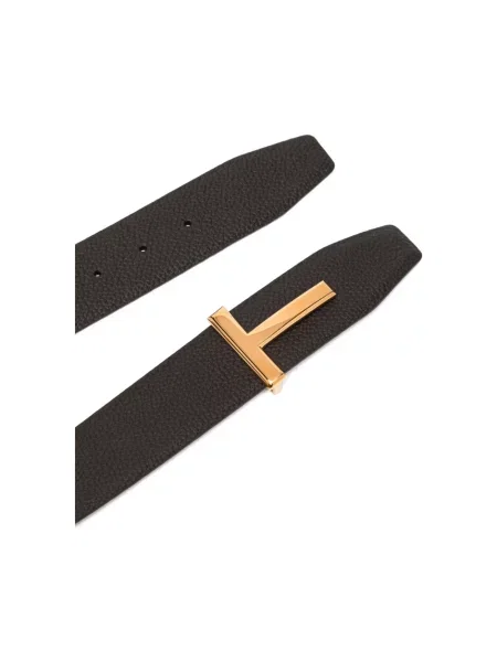 Pasek Tom Ford skórzany brązowy