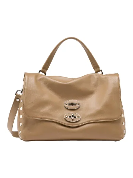 Torebka crossbody Zanellato skórzana beżowa