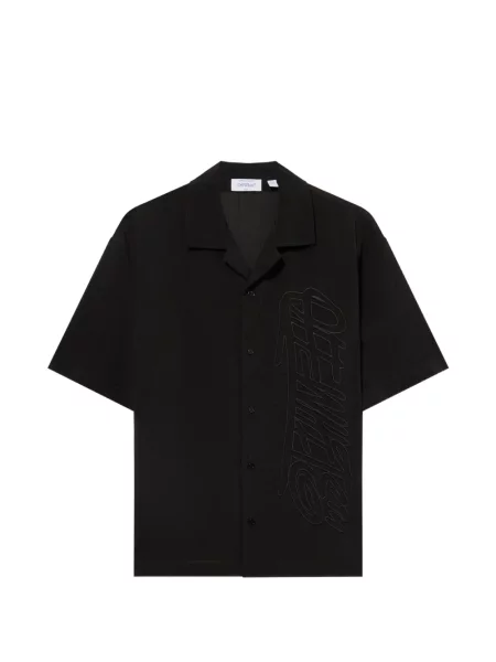 Cămașă Off-white din organza cu autograf alb