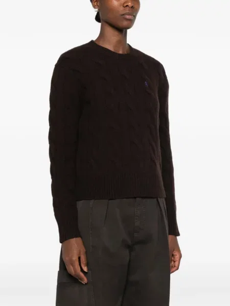 Κασκέτο Polo Ralph Lauren με κέντημα κοτλέ καφέ