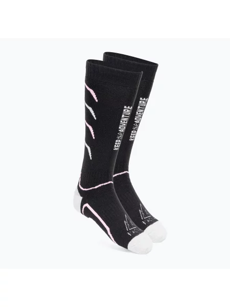 Дамски скиорски чорапи KADVA Woolan W black черно