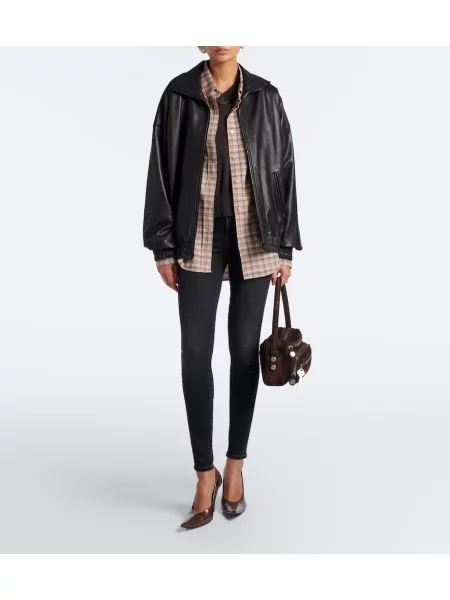 Blugi skinny Frame skinny fit negru