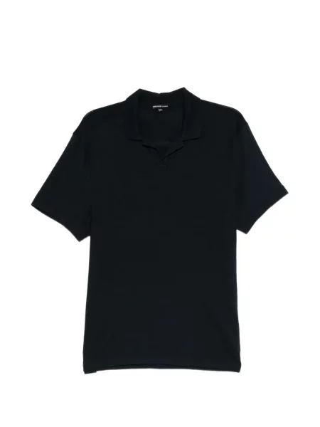 Gulerat scurt tricou polo James Perse albastru