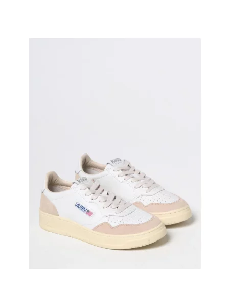 Sneakers Autry Medalist Low Wom White Leather/ Beige Suede EUR 36 białe
