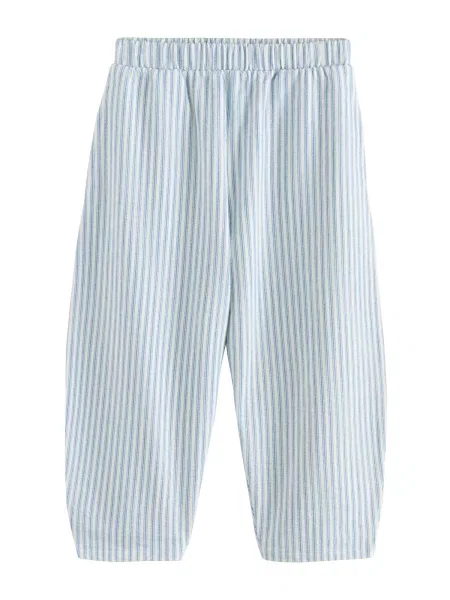 Next Pantaloni albastru deschis alb
