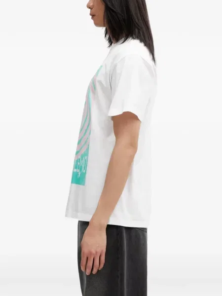 Tricou No Problemo cu imagine cu decolteu rotund alb