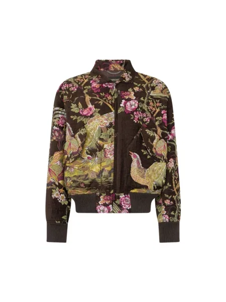 Kurtka bomber Roberto Cavalli z nadrukiem