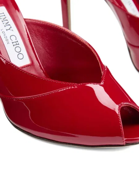 Papuci tip mules Jimmy Choo roșu