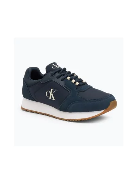 Кросівки Calvin Klein Retro Runner Sock Lace Up Ny-Su Calvin Navy/Bright White/Gum білі