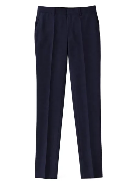 Pantaloni Boss plisate albastru