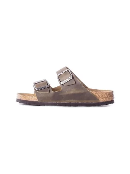 Kožené pantofle Birkenstock zelené