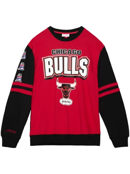 Hanorac crewneck Mitchell & Ness roșu