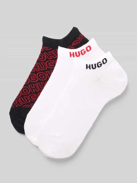 Skarpety z mieszanki bawełny Hugo białe