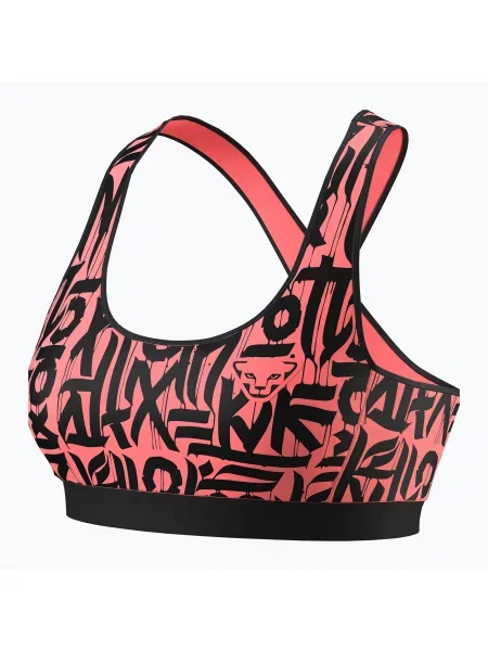 Biustonosz treningowy DYNAFIT Alpine Graphic ultra coral czerwony