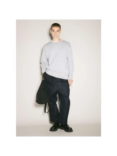 Bluza Comme Des Garcons z logo szara