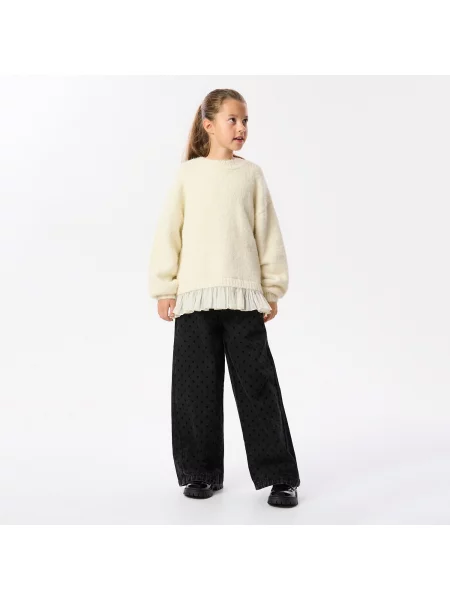 Reserved GIRLS` JEANS TROUSERS šedá