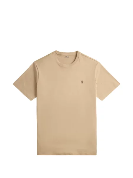 Tricou polo Polo Ralph Lauren plasă maro