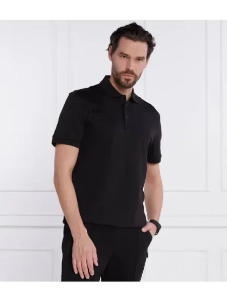 BOSS GREEN Polo Paddy Mirror negru