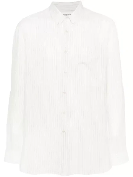 Košulja Saint Laurent s vezom bijela