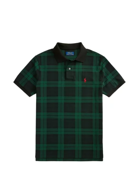 Карирана препасан дълго шапка Polo Ralph Lauren синьо