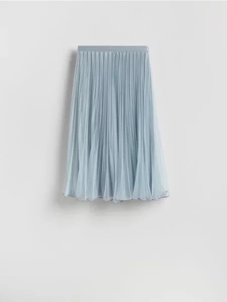 Reserved Fustă midi albastru-pal albastru