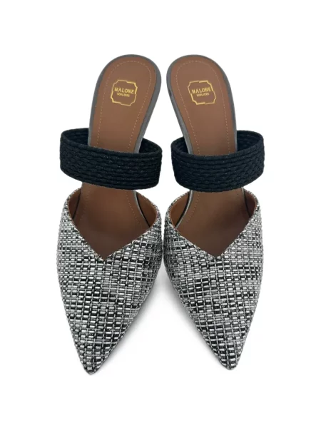 Papuci tip mules Malone Souliers gri