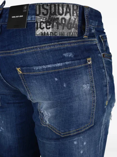 Skinny jeansy skinny Dsquared2 niebieskie