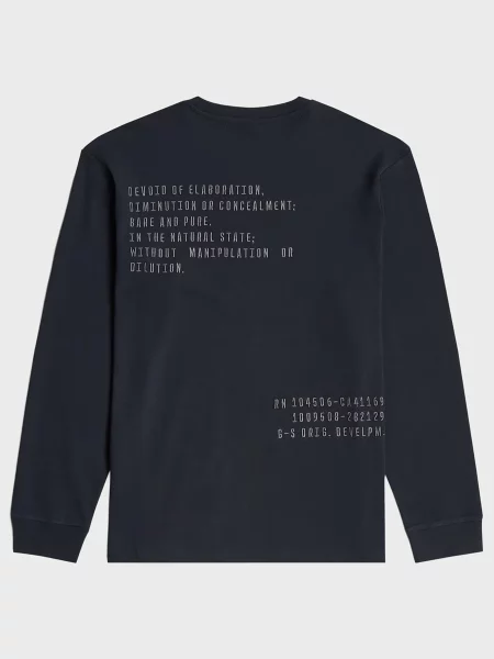 Лонгслів G-star Raw синій