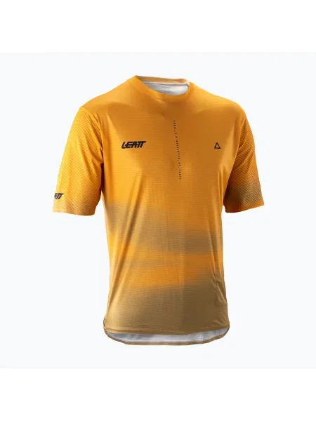Мъжка тениска за колоездене Leatt MTB Trail lager yellow жълто