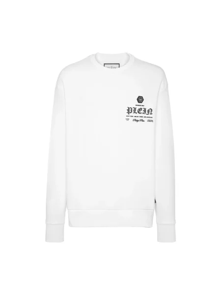 Bluza Philipp Plein z okrągłym dekoltem biała