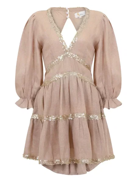Rochie mini Sana Osmani de costum roz