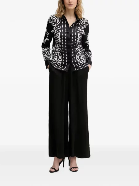 Pantaloni palazzo Morgan negru