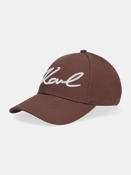 Bejzbolska kapa Karl Lagerfeld K/SIGNATURE rjava